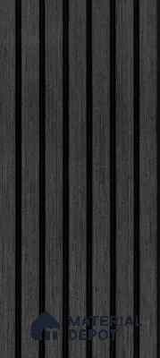 Grey Wooden Louver PN 00909 8 ft x 4.4 inch Charcoal Panel - 8 mm | Suitable for Feature Wall, TV Unit & Living Room | Width is Subjected to 5% Variation