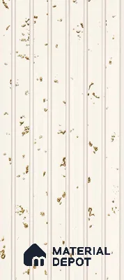 White Wooden Louver PN 00911 8 ft x 4.4 inch Charcoal Panel - 8 mm | Suitable for Feature Wall, TV Unit & Living Room | Width is Subjected to 5% Variation