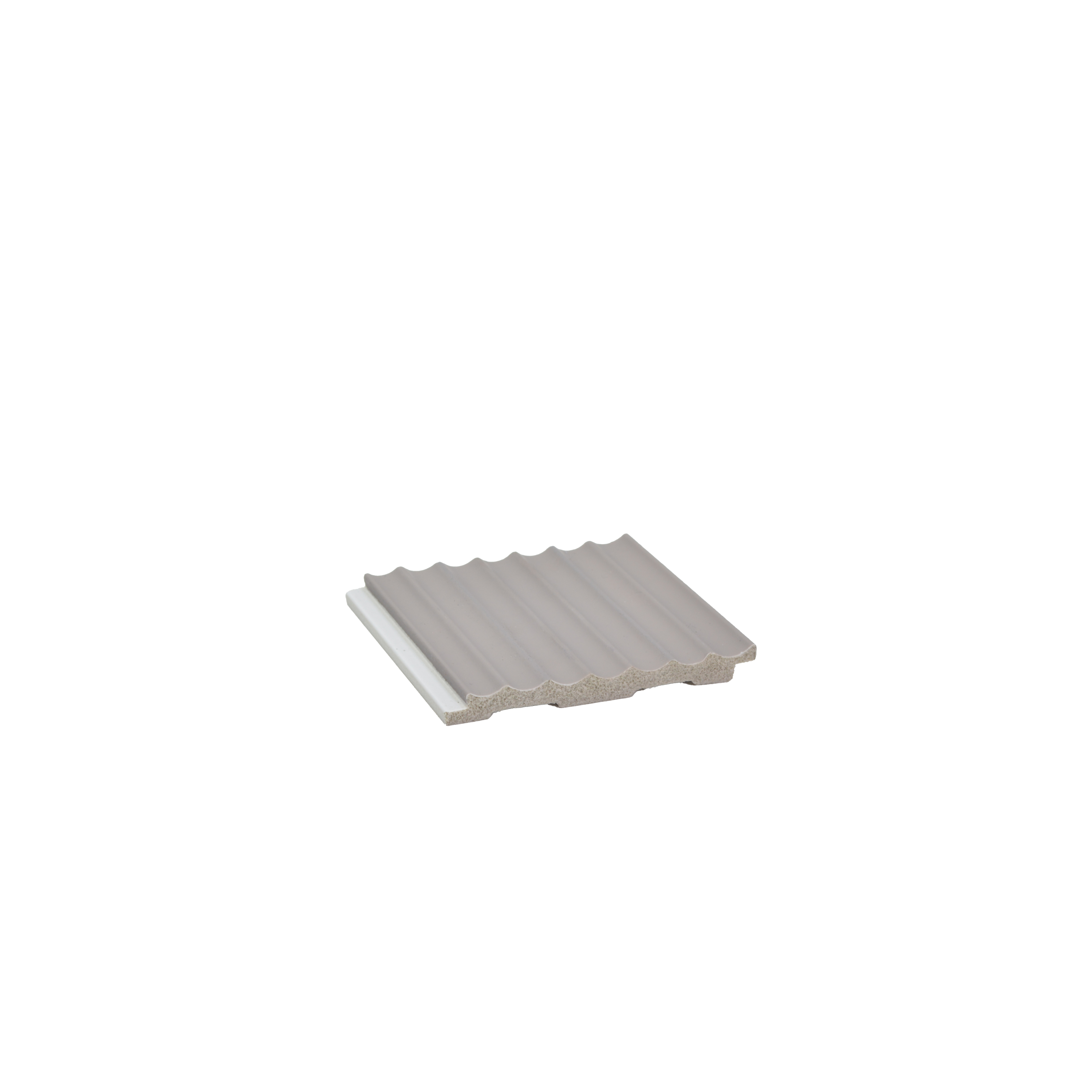 Grey Plain Colour Louver PN 00623 8 ft x 4 inch Charcoal Panel - 11 mm | Suitable for Feature Wall, TV Unit & Living Room | Width is Subjected to 5% Variation