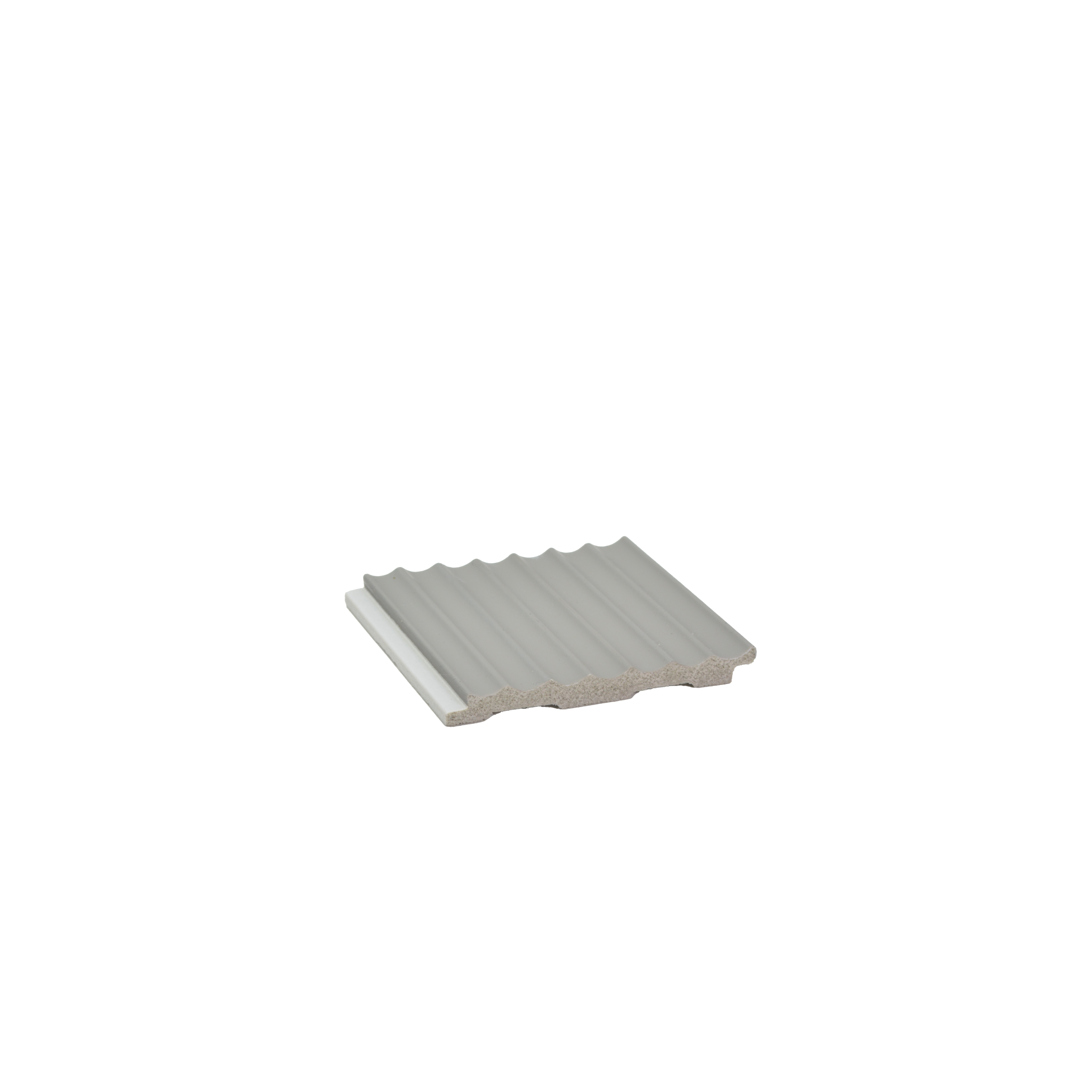 Grey Plain Colour Louver PN 00624 8 ft x 4 inch Charcoal Panel - 11 mm | Suitable for Feature Wall, TV Unit & Living Room | Width is Subjected to 5% Variation