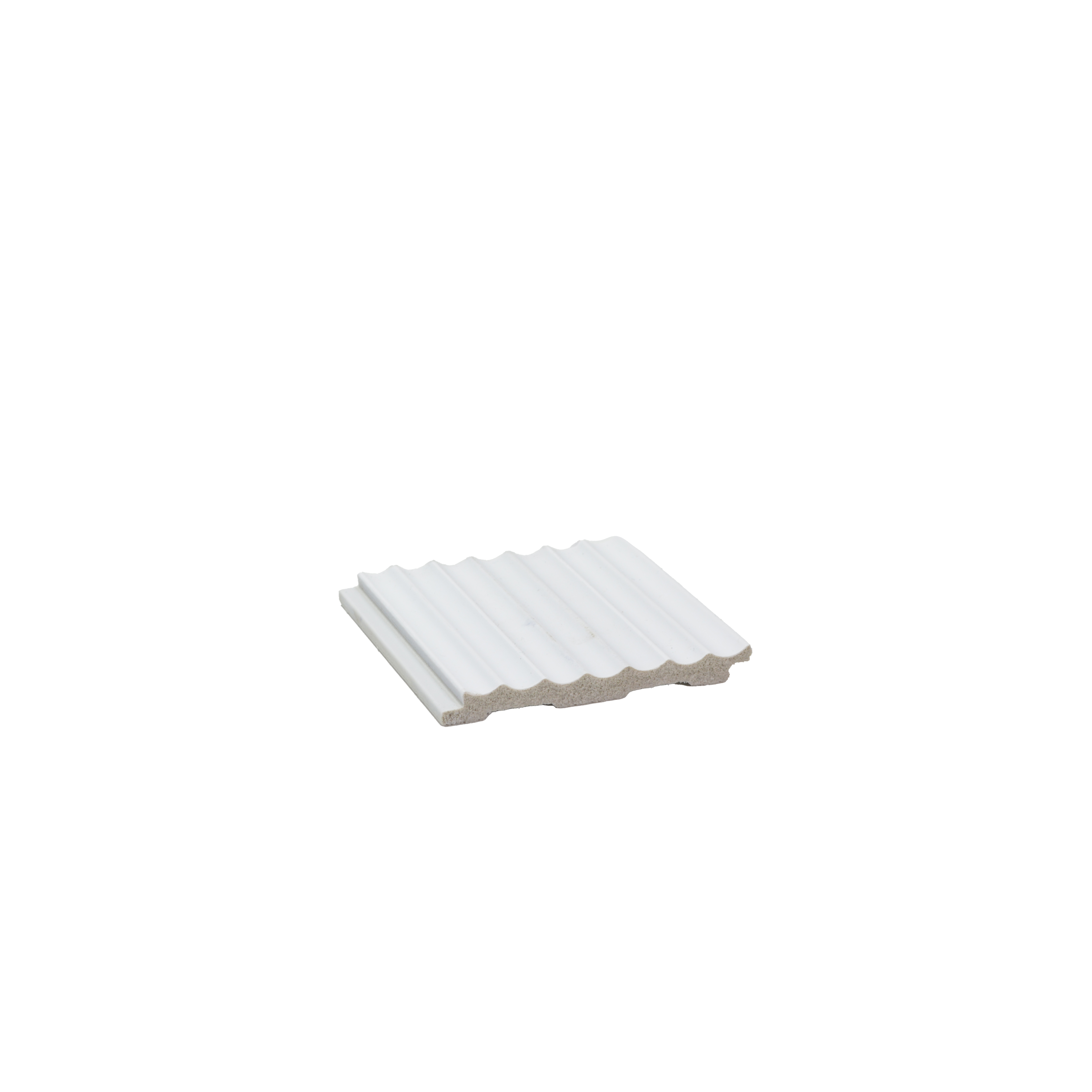 White Plain Colour Louver PN 00627 8 ft x 4 inch Charcoal Panel - 11 mm | Suitable for Feature Wall, TV Unit & Living Room | Width is Subjected to 5% Variation