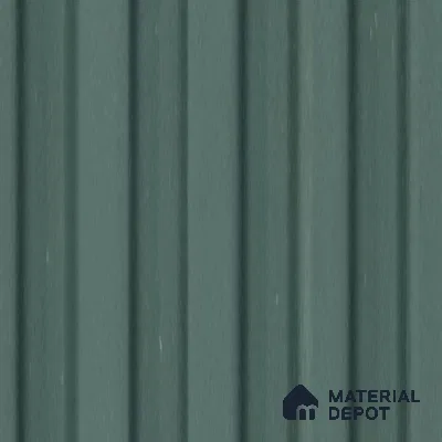 Green Plain Colour Louver PN 00640 8 ft x 4 inch Charcoal Panel - 11 mm | Suitable for Feature Wall, TV Unit & Living Room | Width is Subjected to 5% Variation