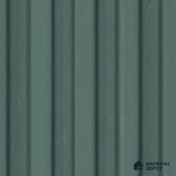 Green Plain Colour Louver PN 00640 8 ft x 4 inch Charcoal Panel - 11 mm | Suitable for Feature Wall, TV Unit & Living Room | Width is Subjected to 5% Variation