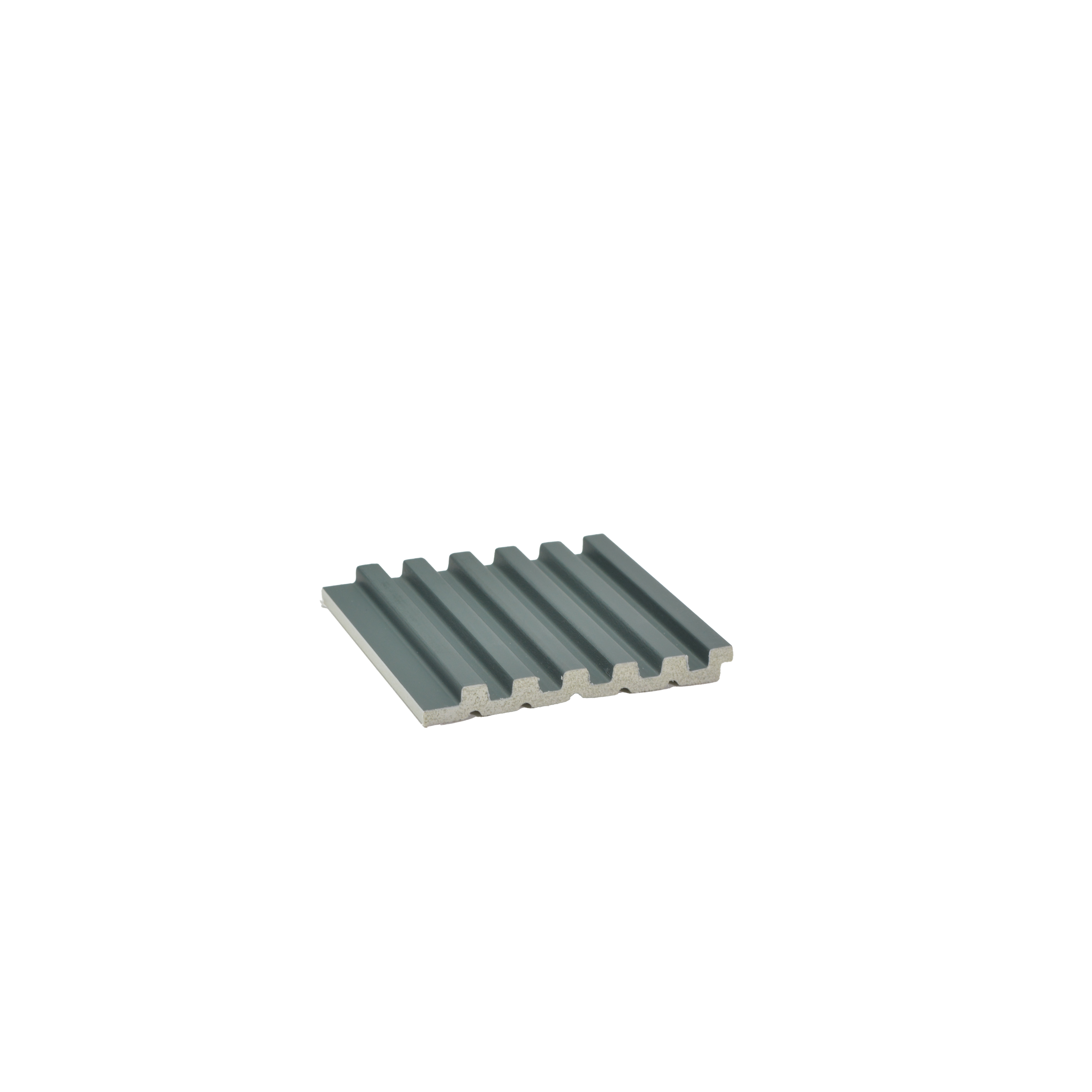 Green Plain Colour Louver PN 00640 8 ft x 4 inch Charcoal Panel - 11 mm | Suitable for Feature Wall, TV Unit & Living Room | Width is Subjected to 5% Variation