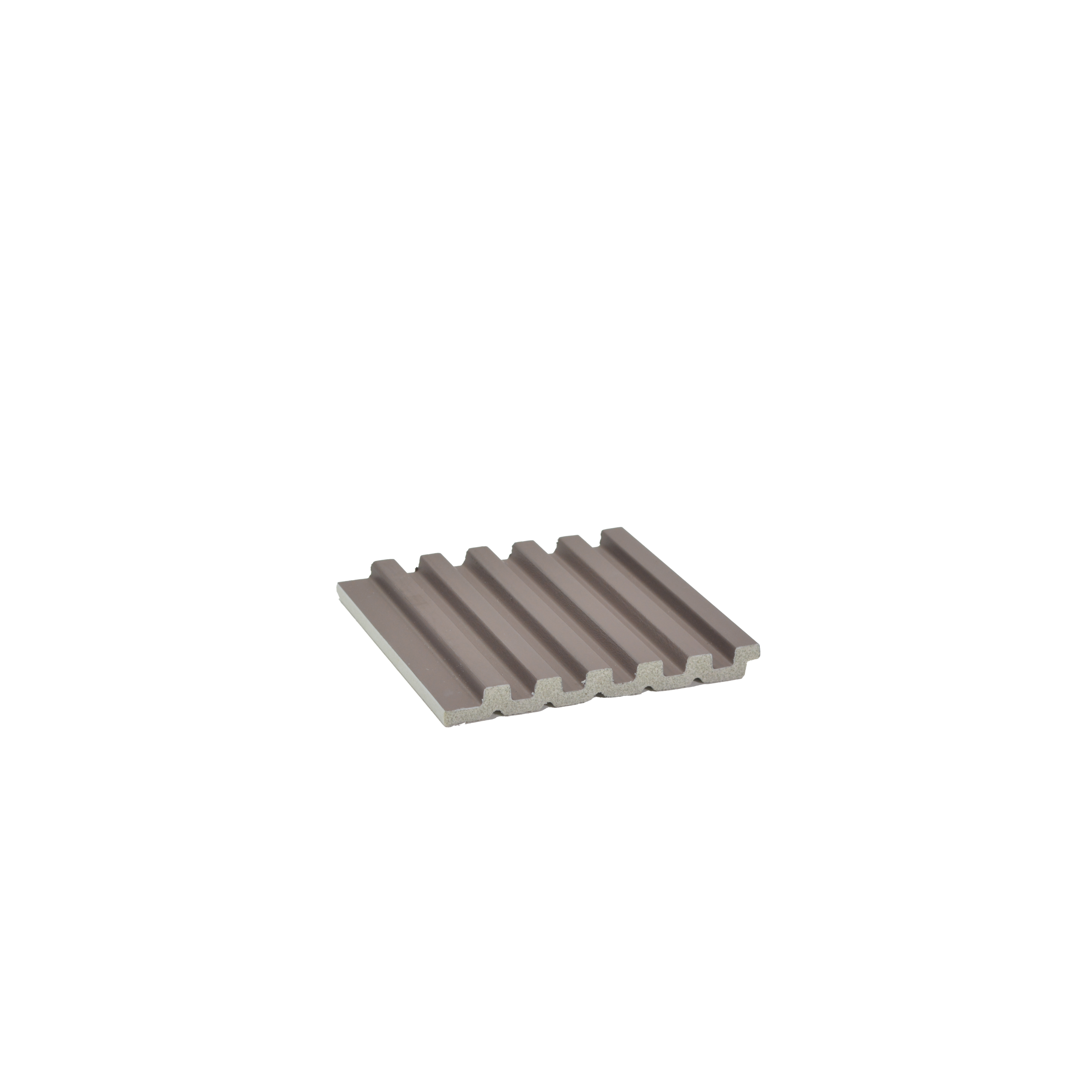 Brown Plain Colour Louver PN 00641 8 ft x 4 inch Charcoal Panel - 11 mm | Suitable for Feature Wall, TV Unit & Living Room | Width is Subjected to 5% Variation