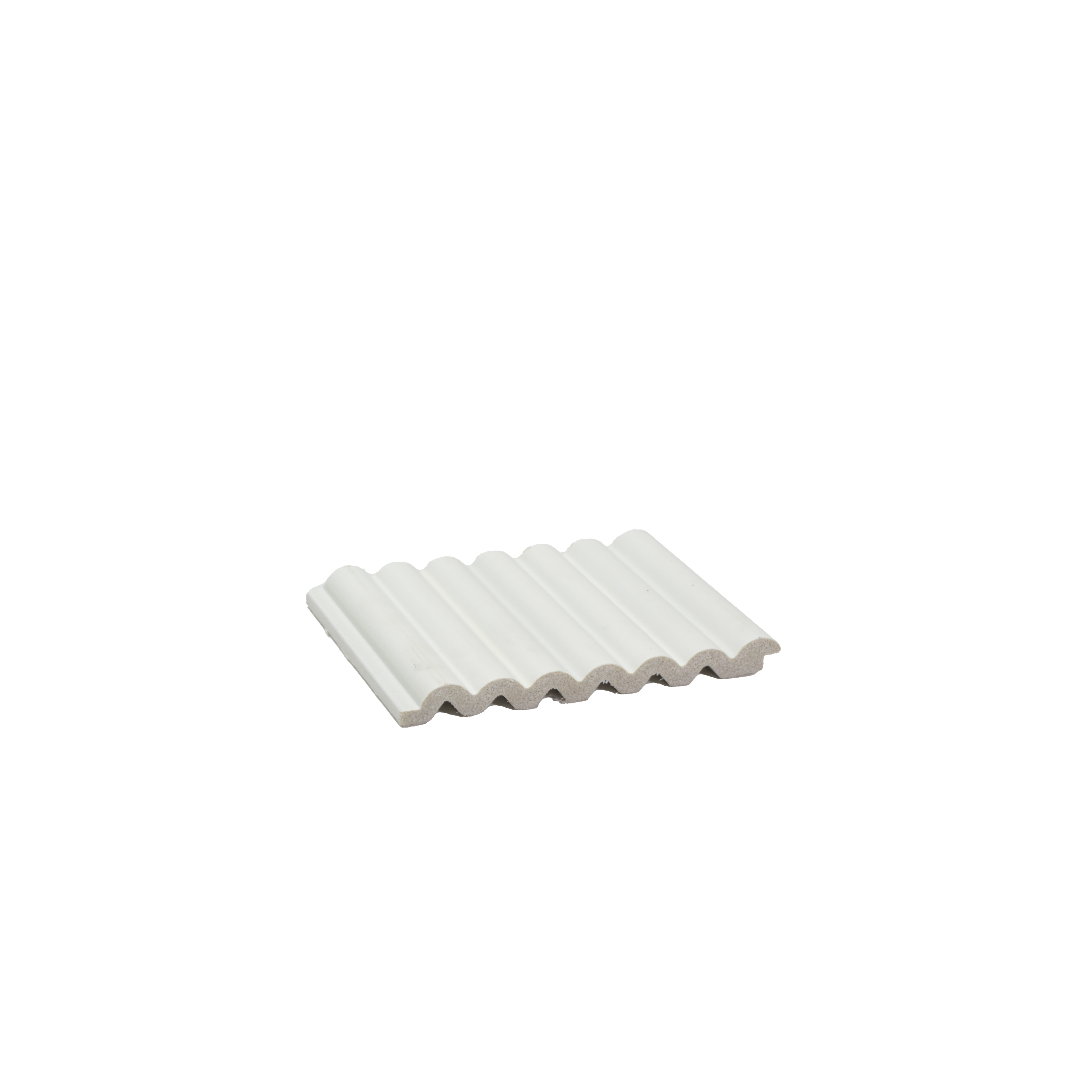White Plain Colour Louver PN 00617 8 ft x 4.9 inch Charcoal Panel - 11 mm | Suitable for Feature Wall, TV Unit & Living Room | Width is Subjected to 5% Variation