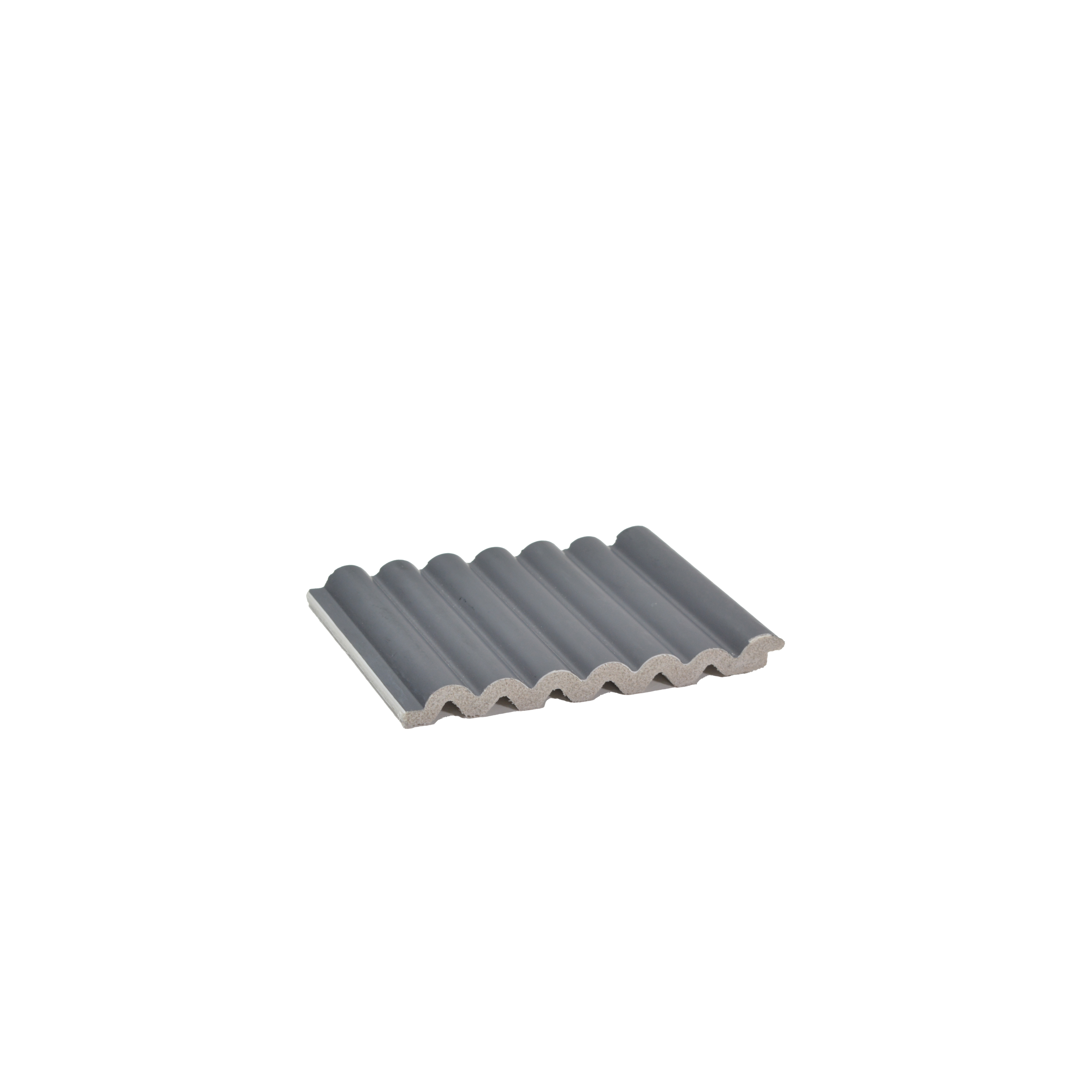 Grey Plain Colour Louver PN 00622 8 ft x 4.9 inch Charcoal Panel - 11 mm | Suitable for Feature Wall, TV Unit & Living Room | Width is Subjected to 5% Variation