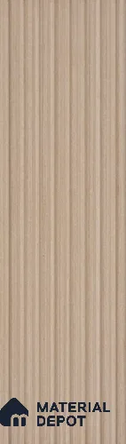 Beige Wooden Louver PN 05717 9 ft x 5 inch Solid Wood Panel - 12 mm | Suitable for Feature Wall, TV Unit & Living Room | Width is Subjected to 5% Variation
