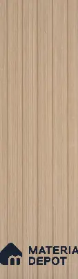 Beige Wooden Louver PN 05722 9 ft x 5 inch Solid Wood Panel - 12 mm | Suitable for Feature Wall, TV Unit & Living Room | Width is Subjected to 5% Variation