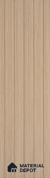 Beige Wooden Louver PN 05722 9 ft x 5 inch Solid Wood Panel - 12 mm | Suitable for Feature Wall, TV Unit & Living Room | Width is Subjected to 5% Variation
