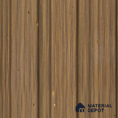 Brown Wooden Louver PN 00689 9.5 ft x 4.8 inch Charcoal Panel - 11 mm | Suitable for Feature Wall, TV Unit & Living Room | Width is Subjected to 5% Variation