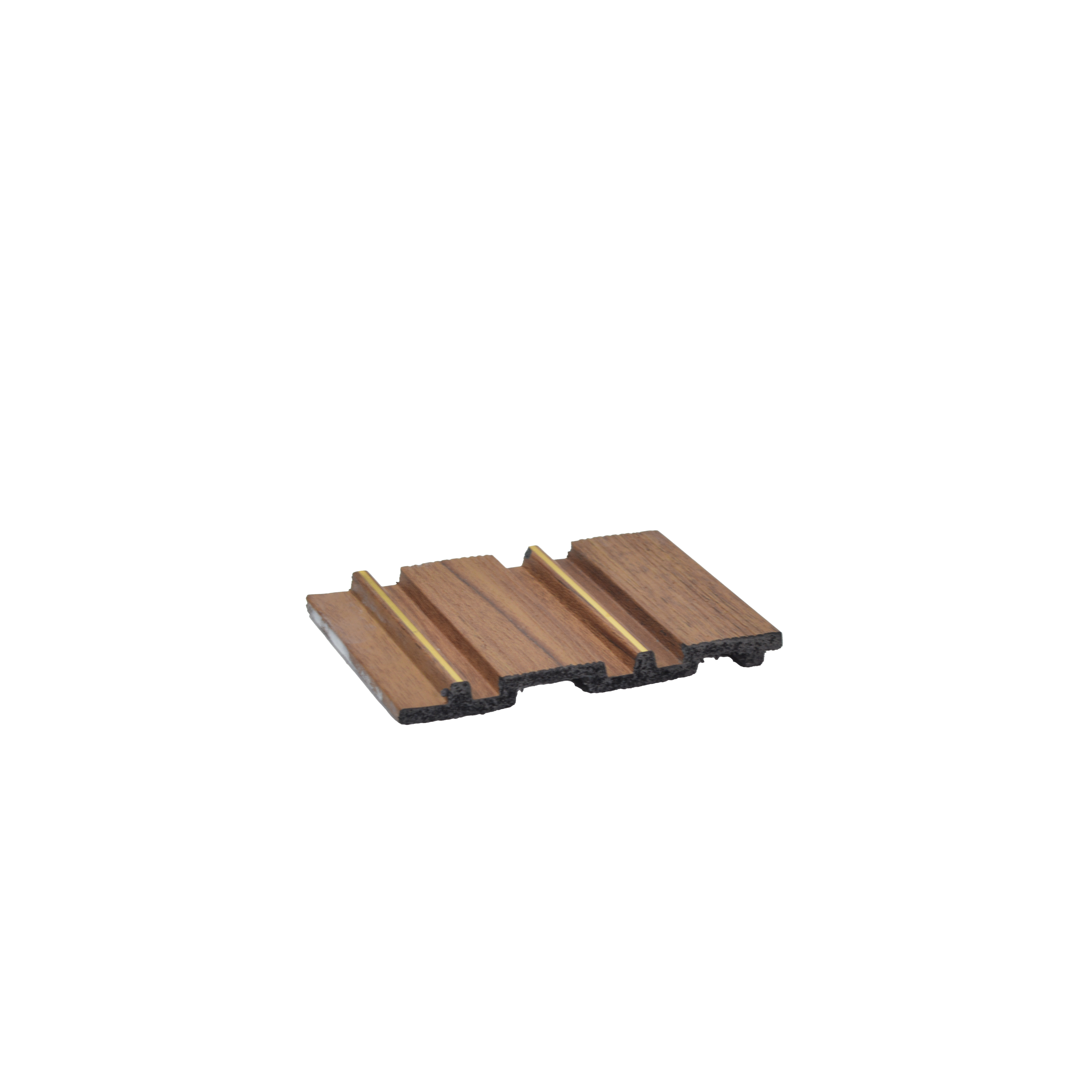 Multi Colour Wooden Louver PN 00675 9.5 ft x 4.8 inch Charcoal Panel - 11 mm | Suitable for Feature Wall, TV Unit & Living Room | Width is Subjected to 5% Variation