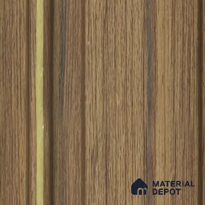 Multi Colour Wooden Louver PN 00675 9.5 ft x 4.8 inch Charcoal Panel - 11 mm | Suitable for Feature Wall, TV Unit & Living Room | Width is Subjected to 5% Variation