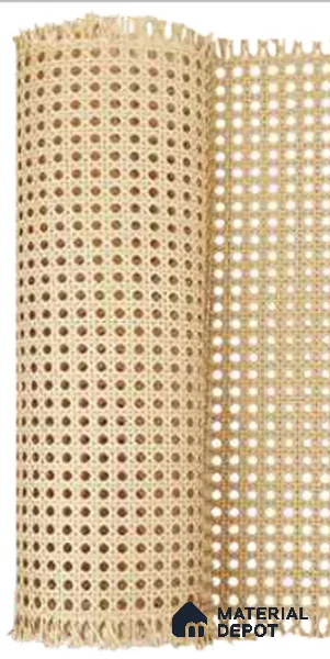Cream Cane Look LM 02381 (Rattanex Series Star Natural) Texture Finish Decorative Laminate Roll 25 ft x 2 ft - 1 mm | Suitable for TV Unit, Wardrobe, Kitchen Cabinets