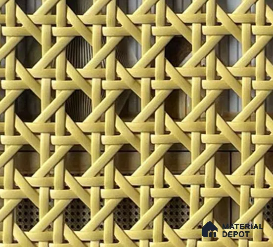 Yellow Cane Look LM 23374 Texture Finish Decorative Laminate Roll 25 ft x 2 ft - 1 mm | Suitable for TV Unit, Wardrobe, Kitchen Cabinets