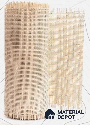 Cream Cane Look LM 12549 Texture Finish Decorative Laminate Roll 25 ft x 2 ft - 1 mm | Suitable for TV Unit, Wardrobe, Kitchen Cabinets