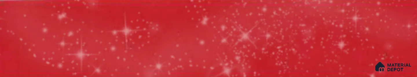 6001 Cardinal Red Star Sparkle Sparkle Series 22x0.8 mm Solid Gloss PVC Edgeband - 1 Metre