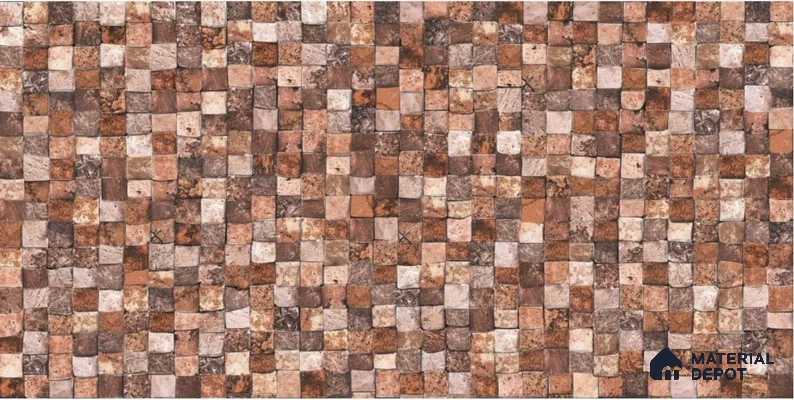 TL 01665 Brown 2 ft x 1 ft Matte Finish Ceramic Elevation Wall Tile - 9 mm