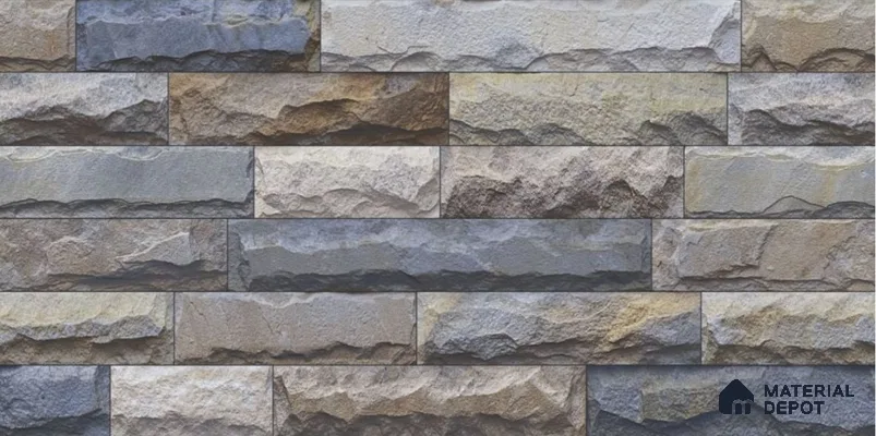 TL 01677 Slate Grey 2 ft x 1 ft Matte Finish Ceramic Elevation Wall Tile - 9 mm