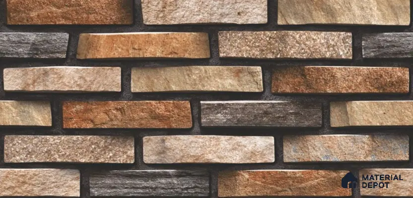 TL 01683 Beige & Brown 2 ft x 1 ft Matte Finish Ceramic Elevation Wall Tile - 9 mm