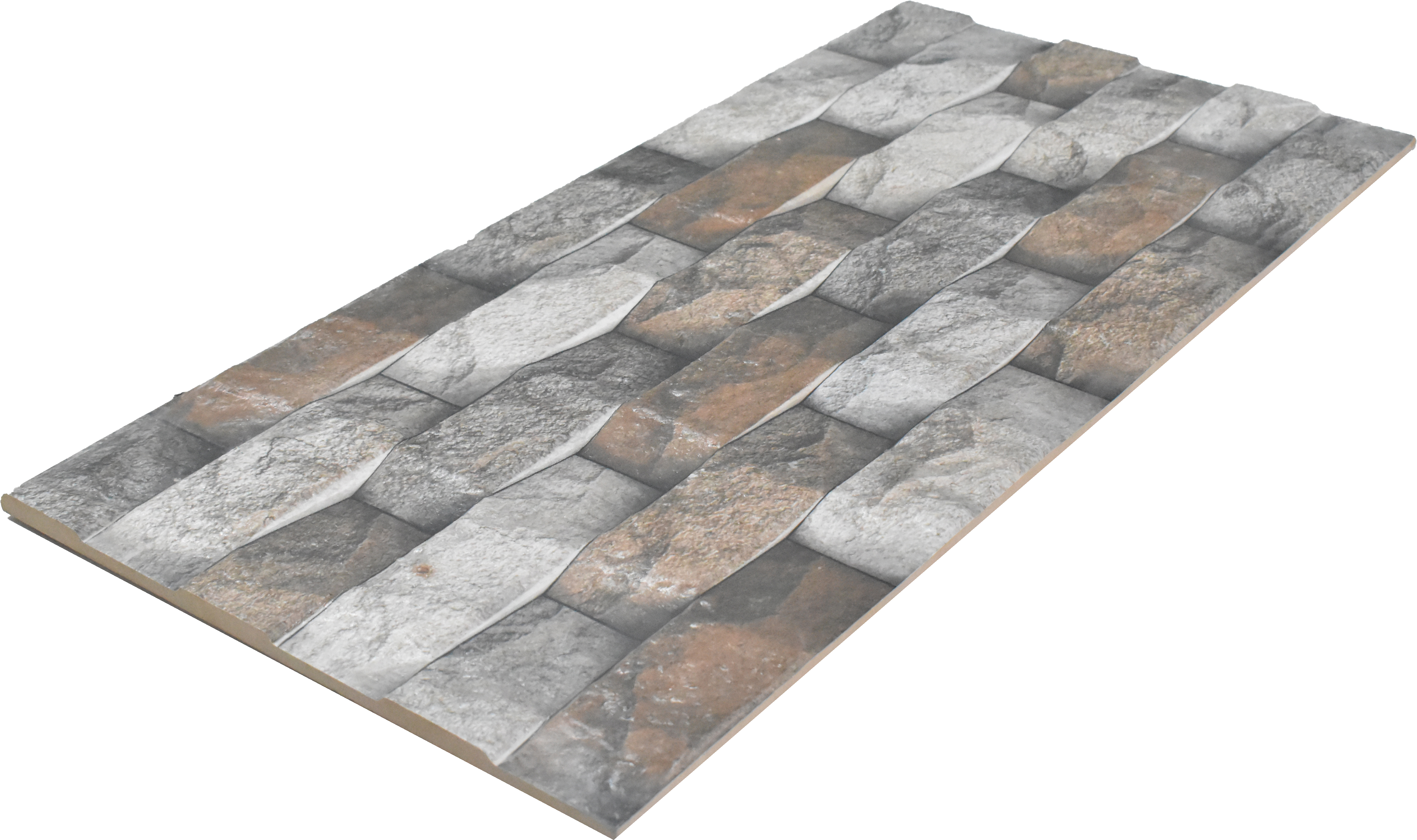 TL 01746 Brown & White 2 ft x 1 ft Matte Finish Ceramic Elevation Wall Tile - 10 mm