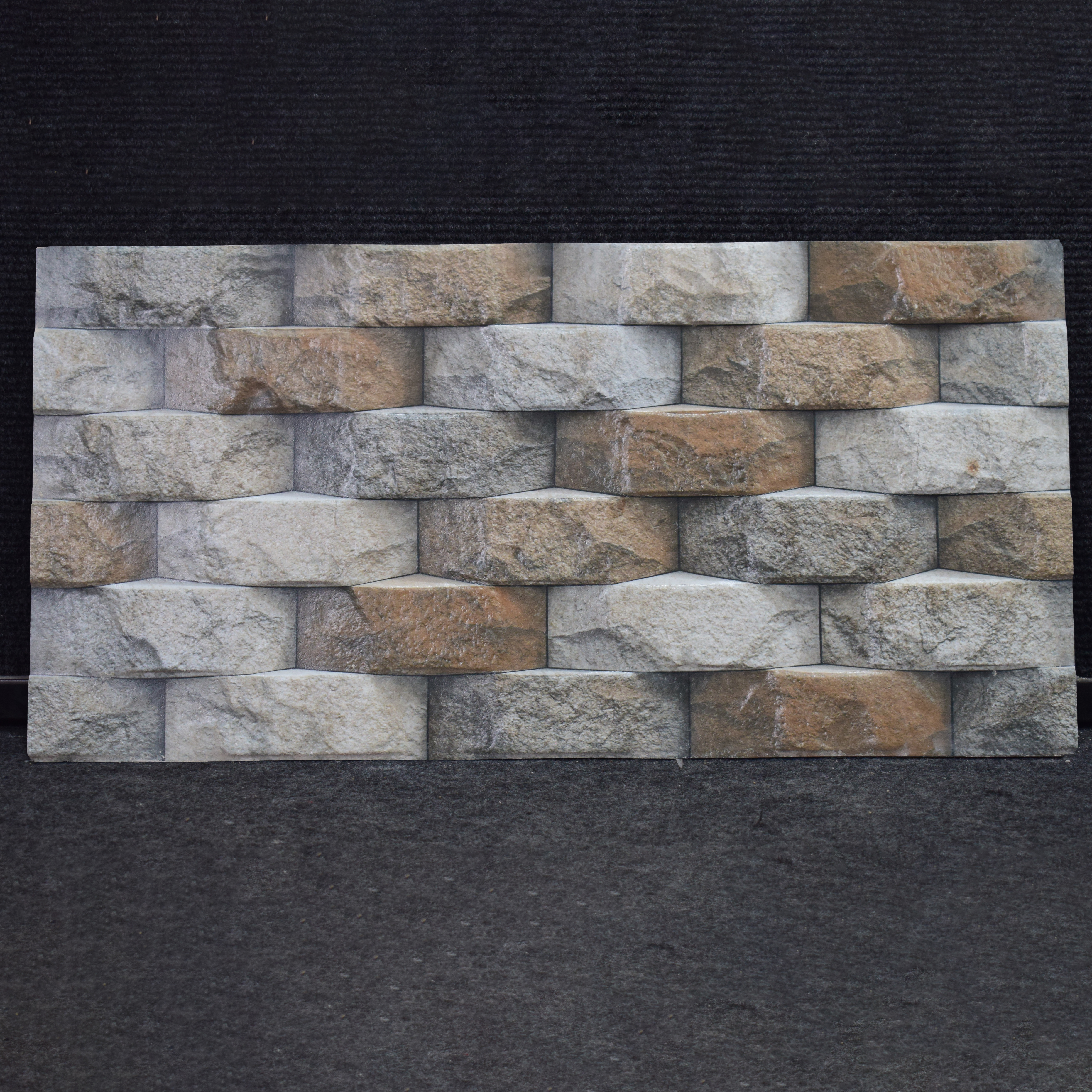 TL 01746 Brown & White 2 ft x 1 ft Matte Finish Ceramic Elevation Wall Tile - 10 mm