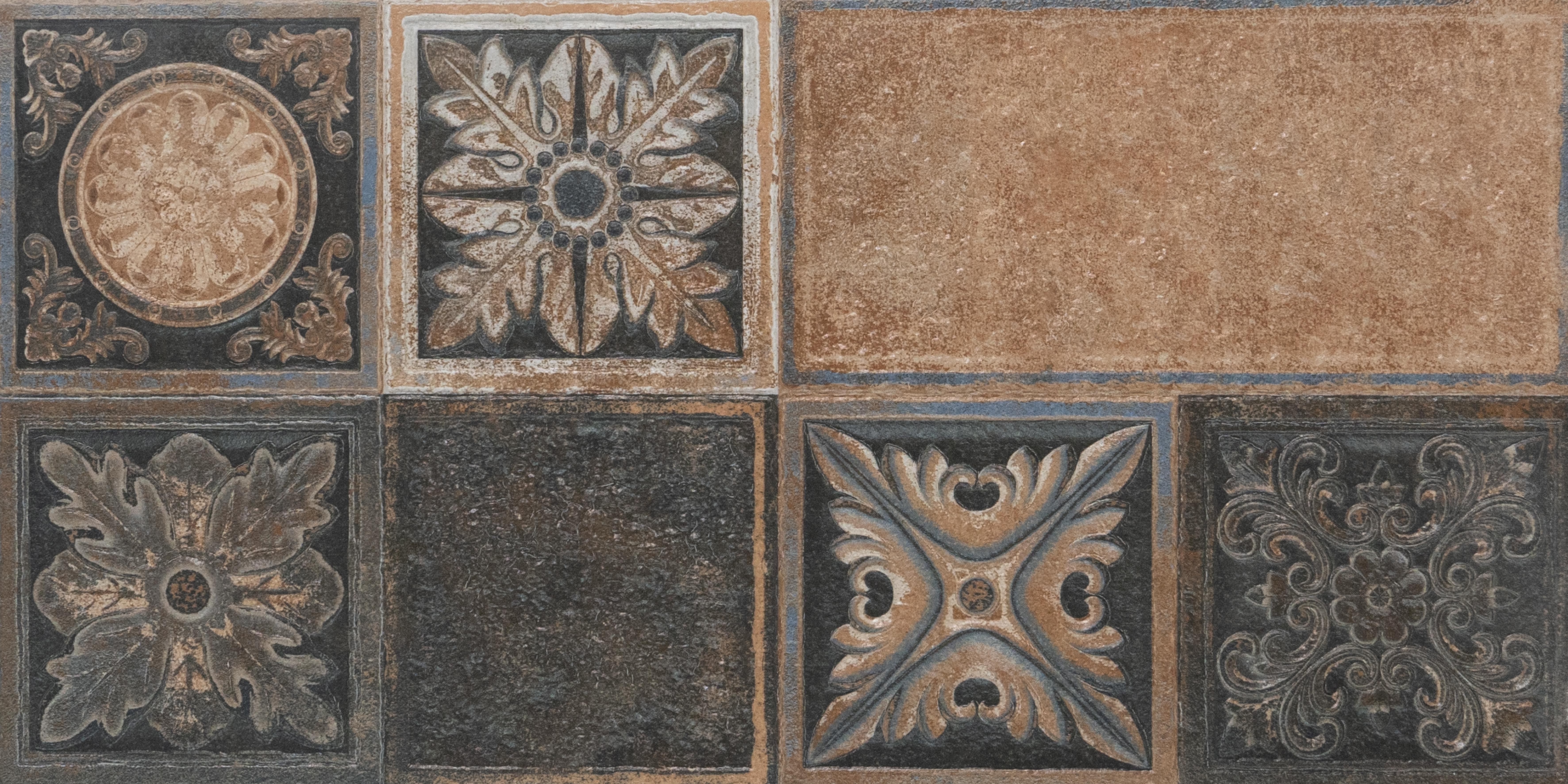 Stone Elevation Wall Tile TL 01757 Earth Brown 2 ft x 1 ft Matte Finish Ceramic Tile - 10 mm | Suitable For Modern Facades, Outdoor Cladding & Feature Wall