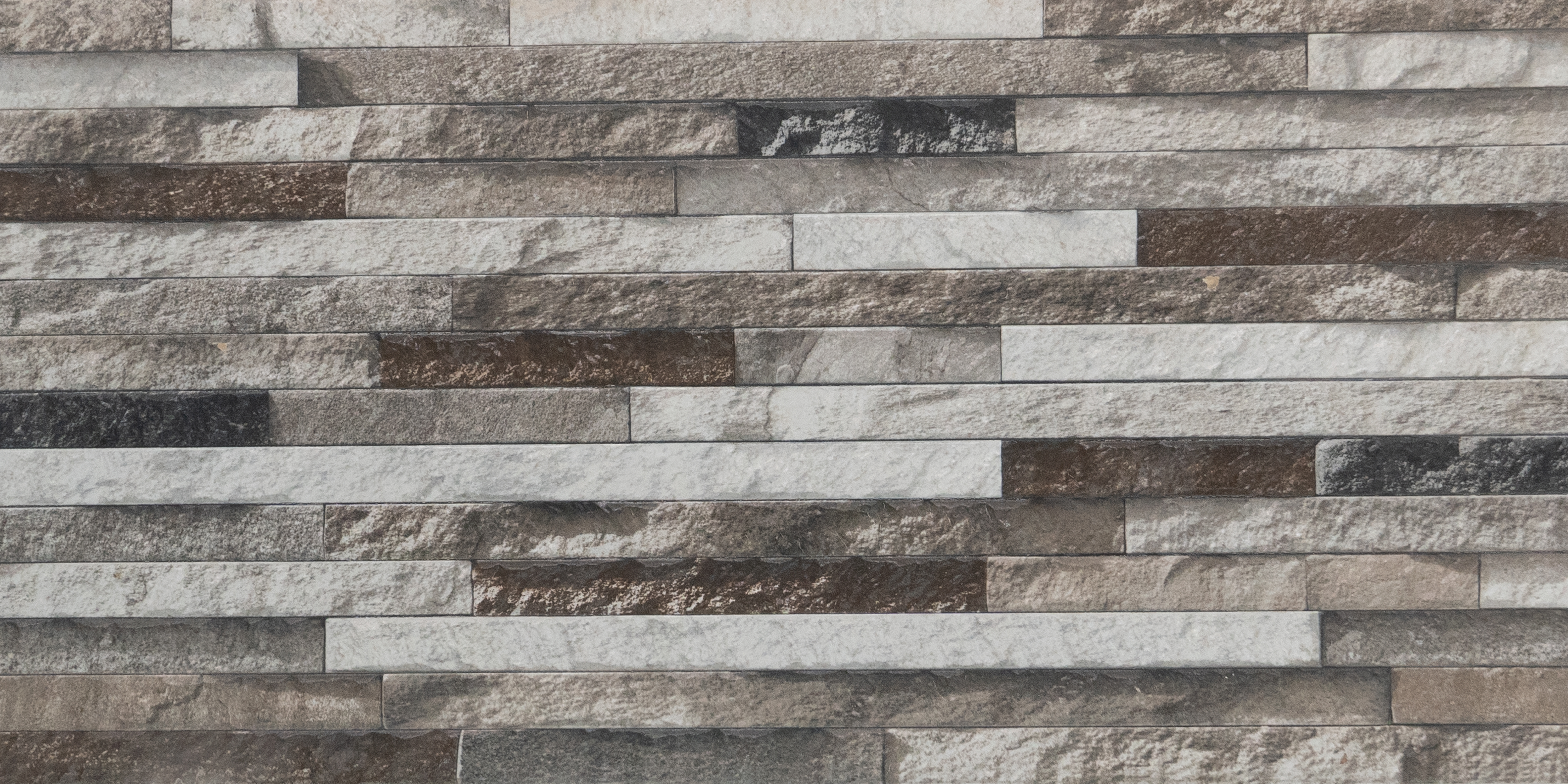 TL 01748 Grey & White 2 ft x 1 ft Matte Finish Ceramic Elevation Wall Tile - 10 mm