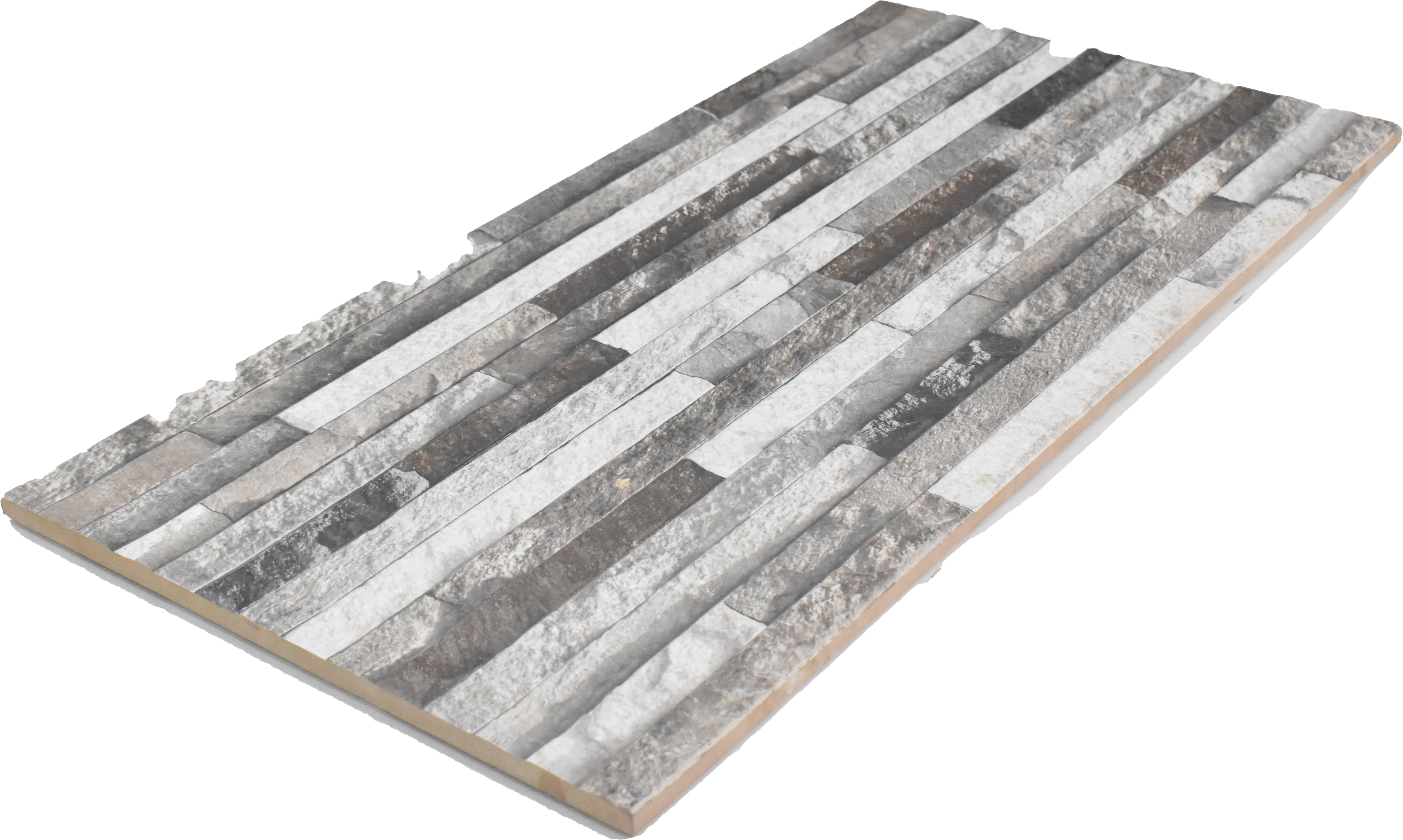 TL 01748 Grey & White 2 ft x 1 ft Matte Finish Ceramic Elevation Wall Tile - 10 mm