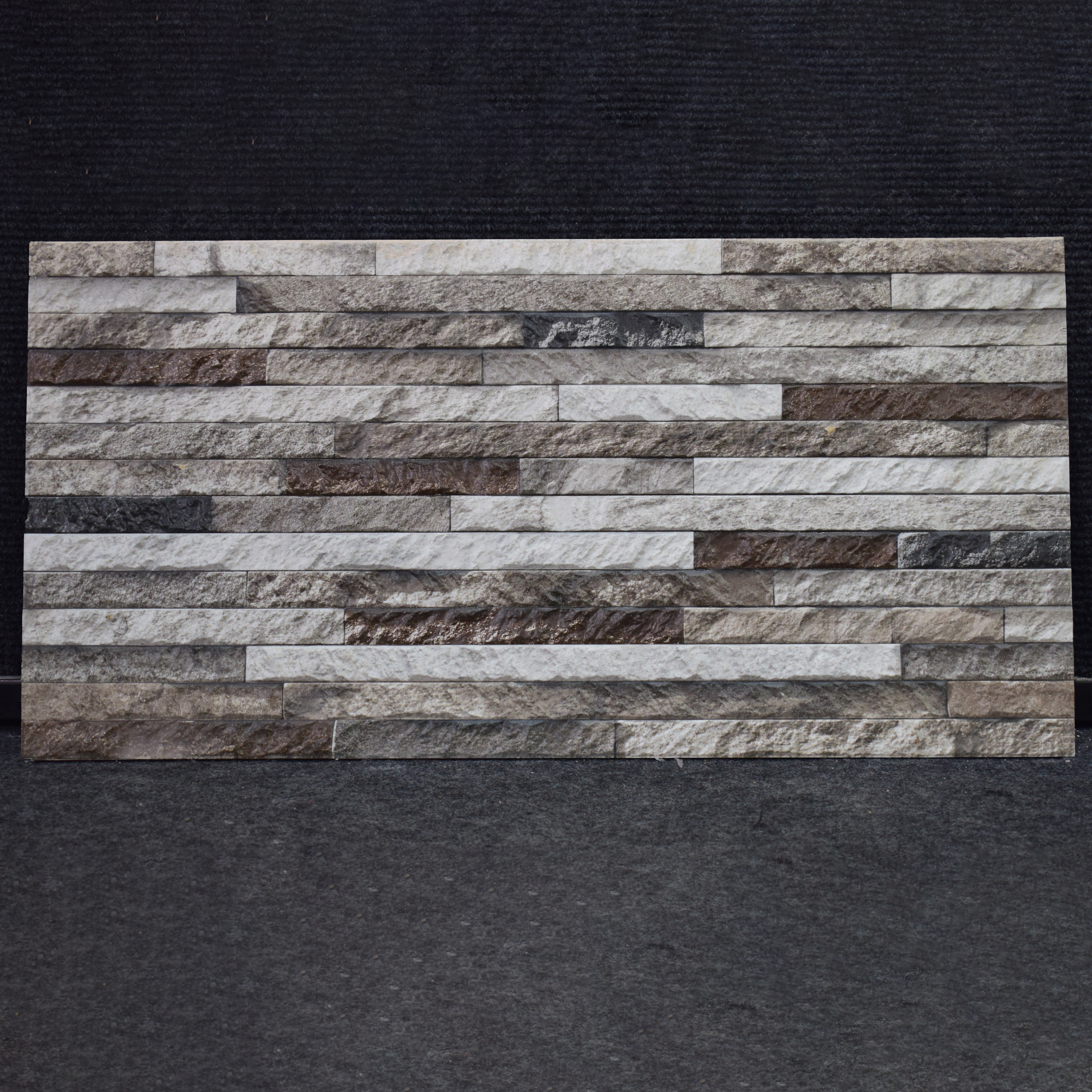 TL 01748 Grey & White 2 ft x 1 ft Matte Finish Ceramic Elevation Wall Tile - 10 mm