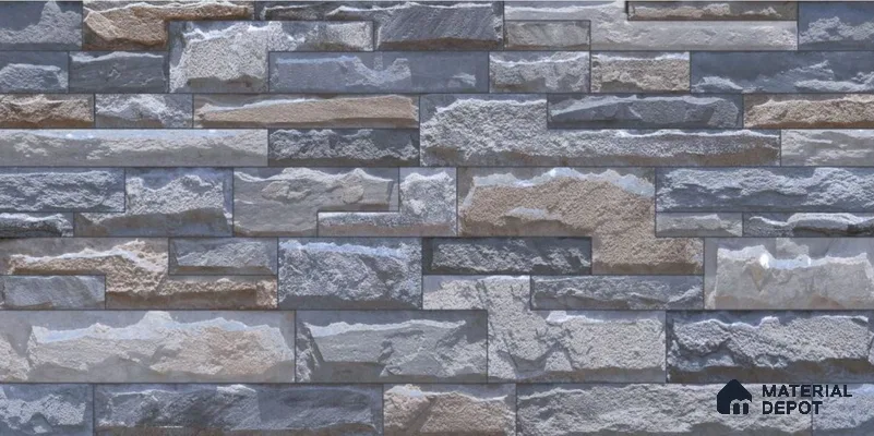 TL 01688 Foggy Grey 2 ft x 1 ft Matte Finish Ceramic Elevation Wall Tile - 9 mm