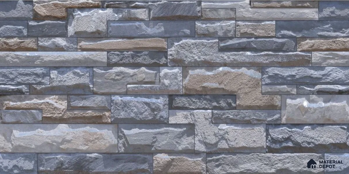 TL 01688 Foggy Grey 2 ft x 1 ft Matte Finish Ceramic Elevation Wall Tile - 9 mm