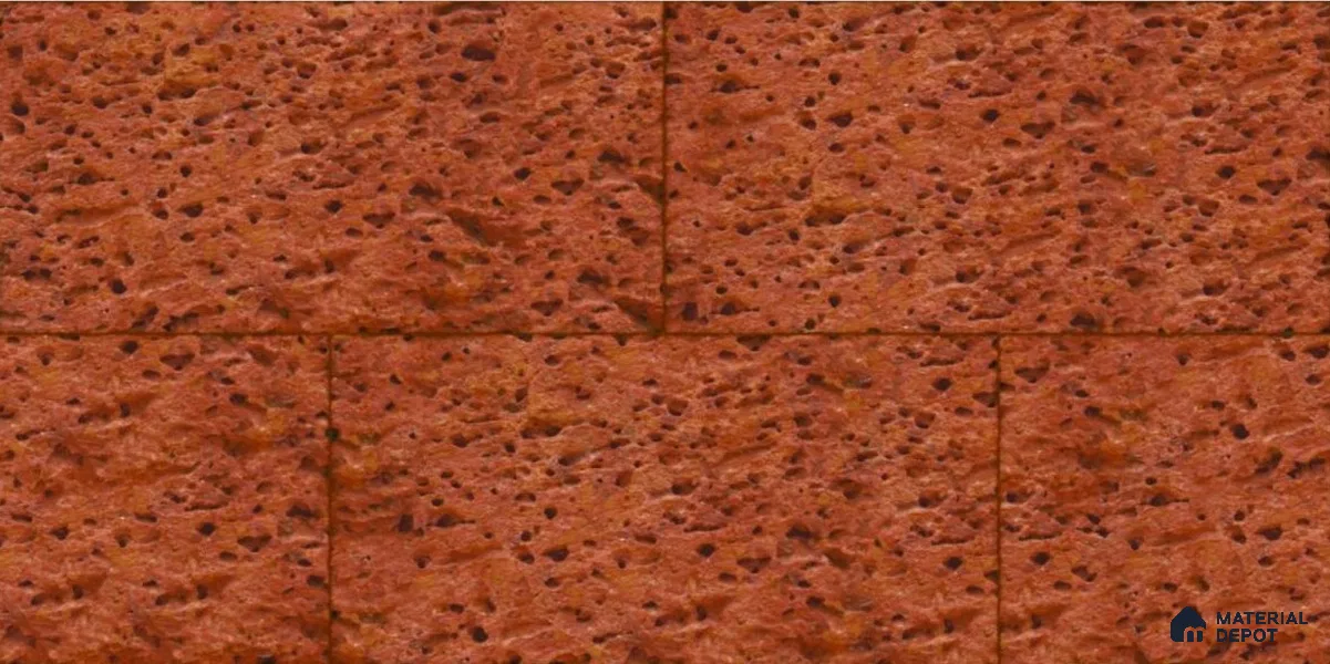 Stone Wall Tile TL 01691 Earth Brown 2 ft x 1 ft Matte Finish Ceramic Elevation Tile - 9 mm