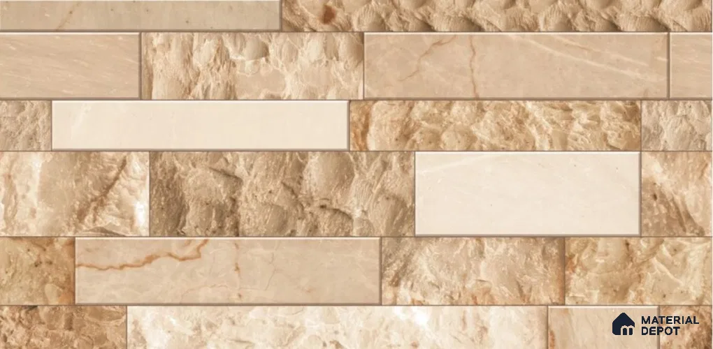 TL 01692 Sandy Beige 2 ft x 1 ft Matte Finish Ceramic Elevation Wall Tile - 9 mm