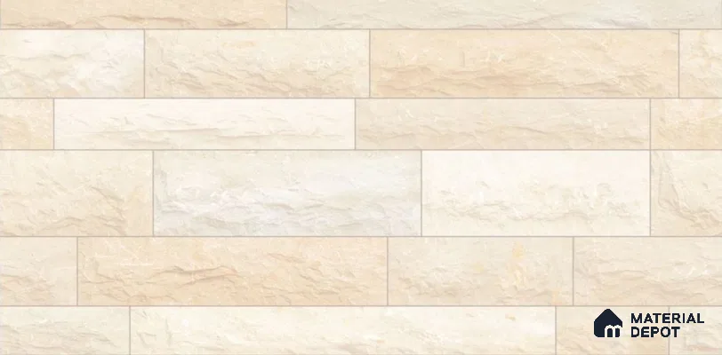 TL 01693 Dessert Cream 2 ft x 1 ft Matte Finish Ceramic Elevation Wall Tile - 9 mm