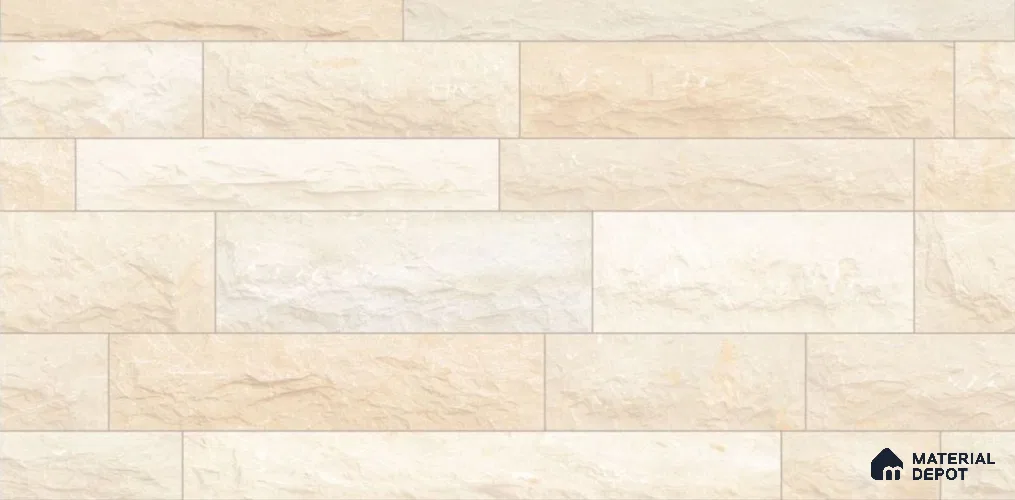 TL 01693 Dessert Cream 2 ft x 1 ft Matte Finish Ceramic Elevation Wall Tile - 9 mm