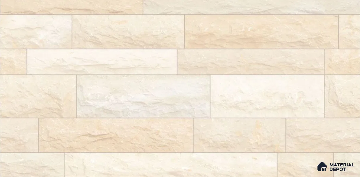TL 01693 Dessert Cream 2 ft x 1 ft Matte Finish Ceramic Elevation Wall Tile - 9 mm