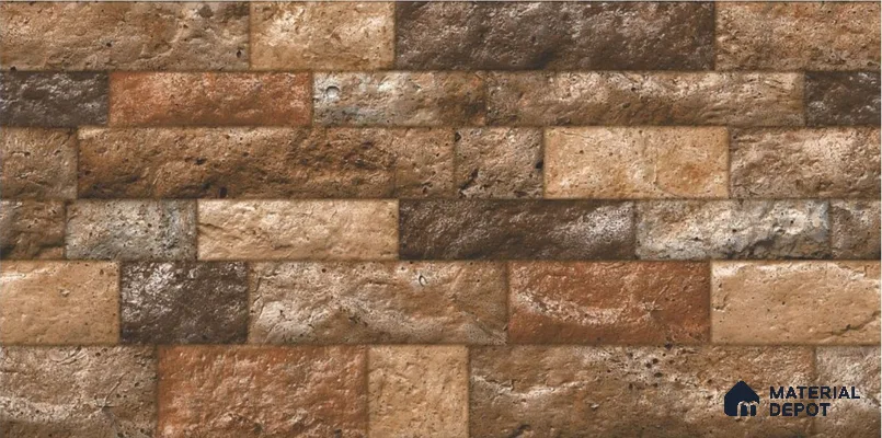 TL 01696 Coffee Brown 2 ft x 1 ft Matte Finish Ceramic Elevation Wall Tile - 9 mm