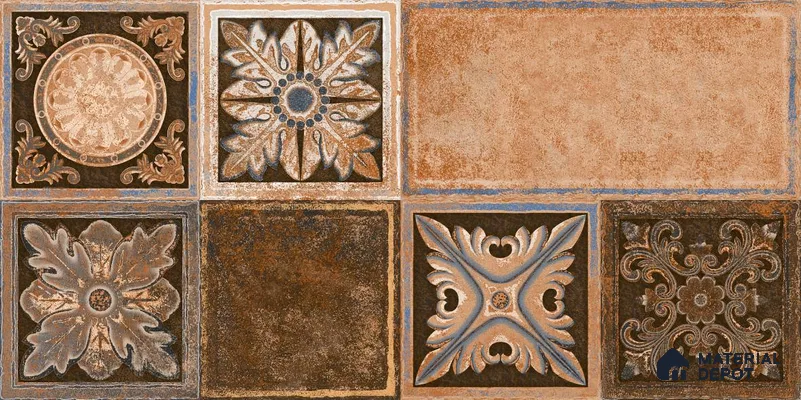 Stone Elevation Wall Tile TL 01757 Earth Brown 2 ft x 1 ft Matte Finish Ceramic Tile - 10 mm | Suitable For Modern Facades, Outdoor Cladding & Feature Wall