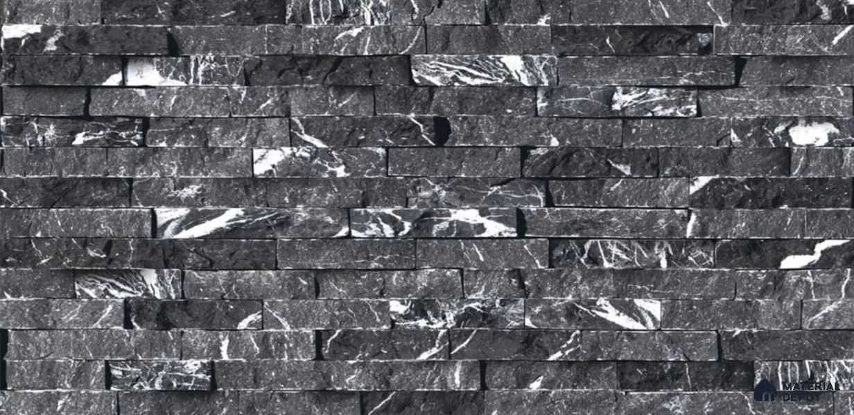 TL 01700 Lead Grey 2 ft x 1 ft Matte Finish Ceramic Elevation Wall Tile - 9 mm
