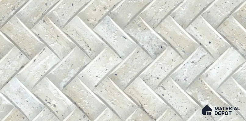 TL 01701 White 2 ft x 1 ft Matte Finish Ceramic Elevation Wall Tile - 9 mm