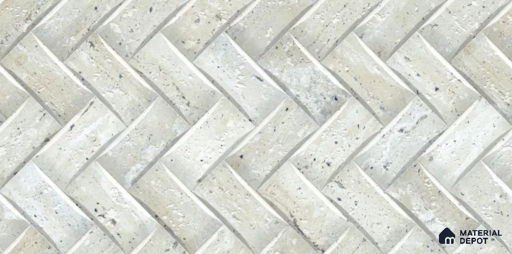 TL 01701 White 2 ft x 1 ft Matte Finish Ceramic Elevation Wall Tile - 9 mm