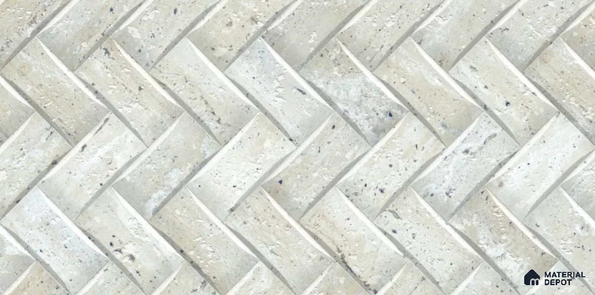 TL 01701 White 2 ft x 1 ft Matte Finish Ceramic Elevation Wall Tile - 9 mm