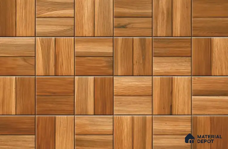 Wooden Floor Tile TL 01612 D Brown 12 x 12 inch Matte Finish Anti Skid Ceramic Tile - 6 mm