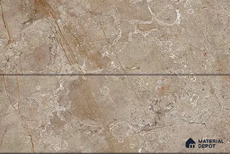 TL 01614 C Dark Beige 18 x 12 inch Glossy Finish Ceramic Wall Tile - 6 mm
