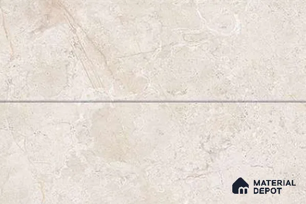 TL 01614 A Light Marshmallow Cream 18 x 12 inch Glossy Finish Ceramic Wall Tile - 6 mm