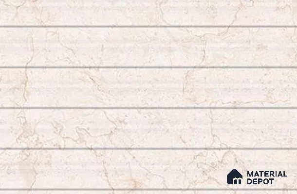 TL 01615 A Light Butterscotch Cream 18 x 12 inch Glossy Finish Ceramic Wall Tile - 6 mm