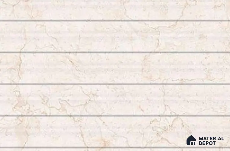 TL 01615 A Light Butterscotch Cream 18 x 12 inch Glossy Finish Ceramic Wall Tile - 6 mm