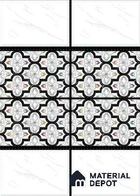 TL 01620 E Light Blanc White 12 x 12 inch Matte Finish Anti Skid Ceramic Floor Tile - 6 mm