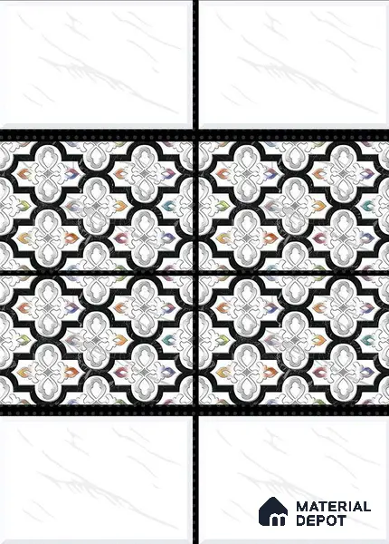TL 01620 E Light Blanc White 12 x 12 inch Matte Finish Anti Skid Ceramic Floor Tile - 6 mm